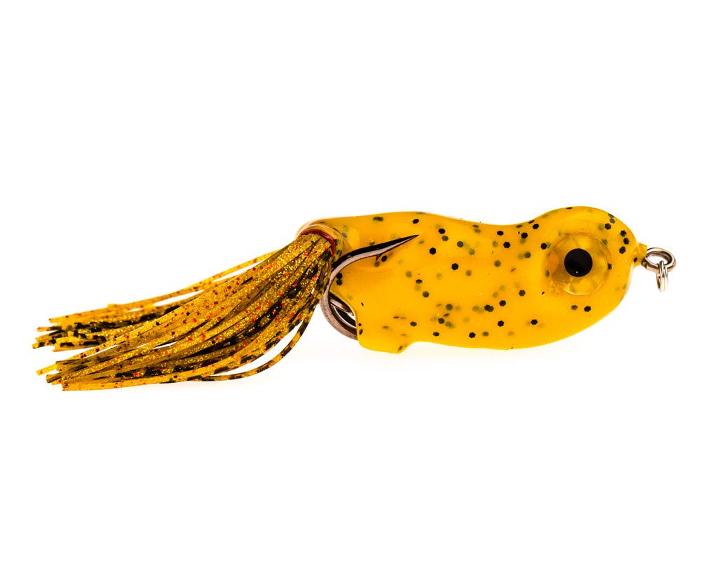 Scumdog Weedless Hollow Body Frog Lure - Topwater Bass Fishing Bait with Sharp Hooks - Perfect for Freshwater Fishing in Ponds, Lakes, and Heavy Cover Areas
