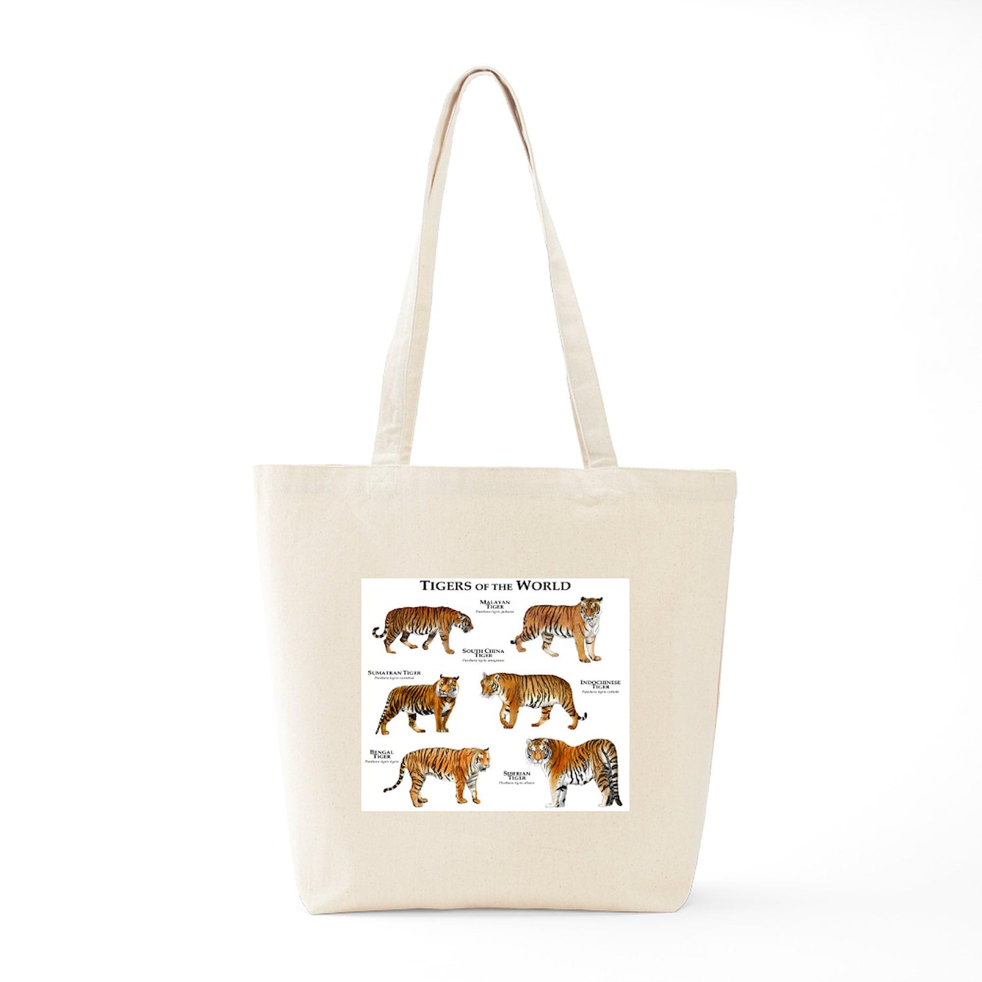 Tigers of the World Canvas Tote Bag - Eco-Friendly Reusable Shopping Bag for Groceries, Beach & Daily Use | Natural Cotton Carryall
