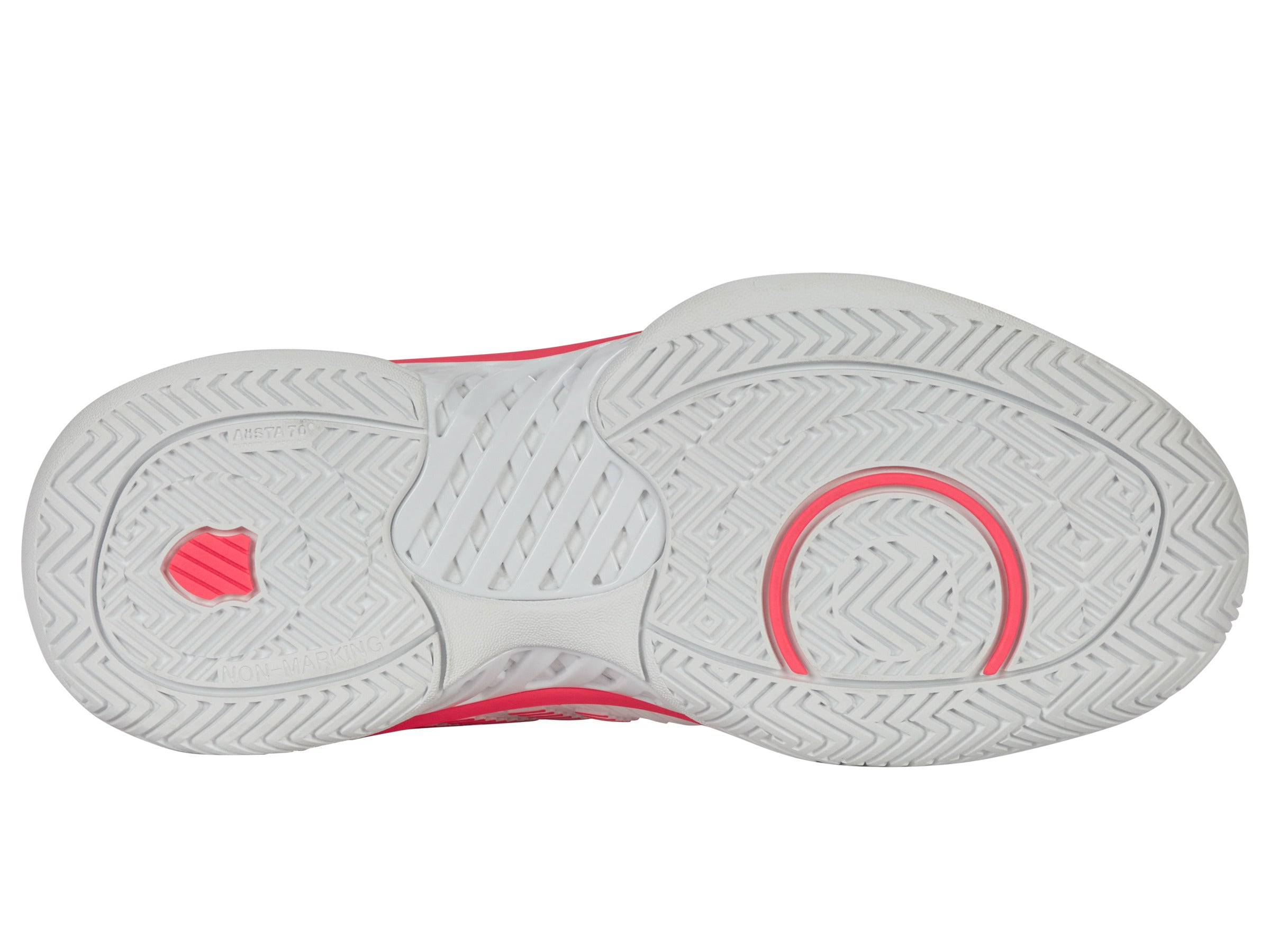 Hypercourt Express 2 Tennis Shoes - Women's White/Orchid Petal/Neon Blaze Athletic Sneakers for Court Sports & Casual Wear