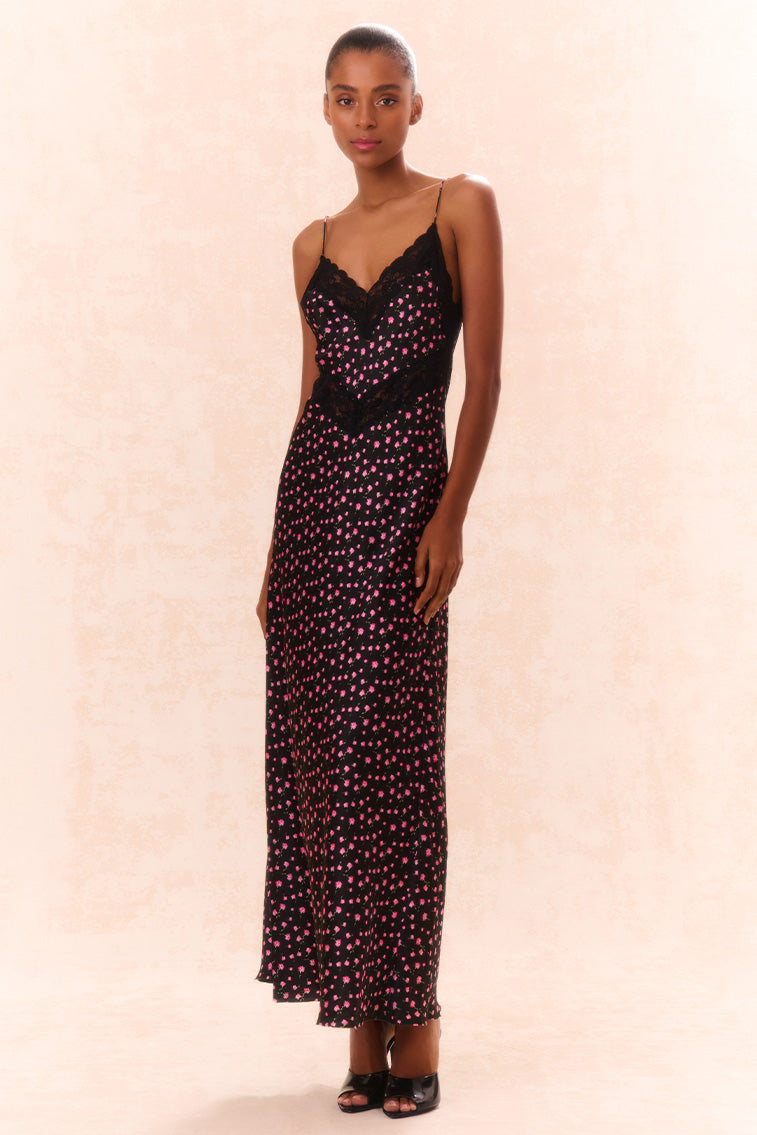 Serita Silk Floral Maxi Dress - Elegant Summer Wedding Guest Dress & Beach Cover Up | Perfect for Bridal Showers, Vacations & Special Occasions