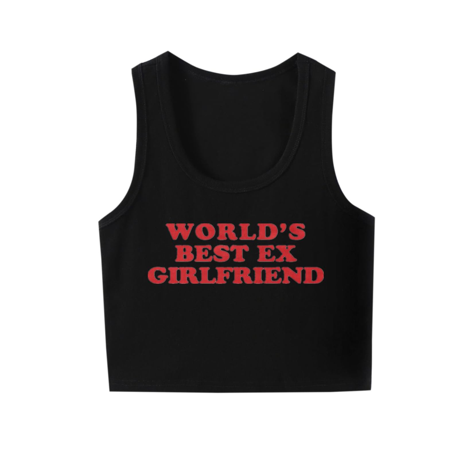 Women's Slim Fit Graphic Print Cropped Camisole Tank Top - Trendy Summer Sleeveless Casual Tops for Beach, Gym & Everyday Wear