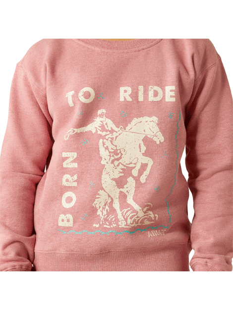 Ariat Junior Rider Sweatshirt for Kids - Comfortable & Durable Equestrian Pullover for Horseback Riding & Outdoor Activities
