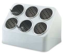 Vollrath 52644 Stainless Steel Flatware Holder - Durable & Space-Saving Utensil Organizer for Restaurants, Kitchens & Catering Services
