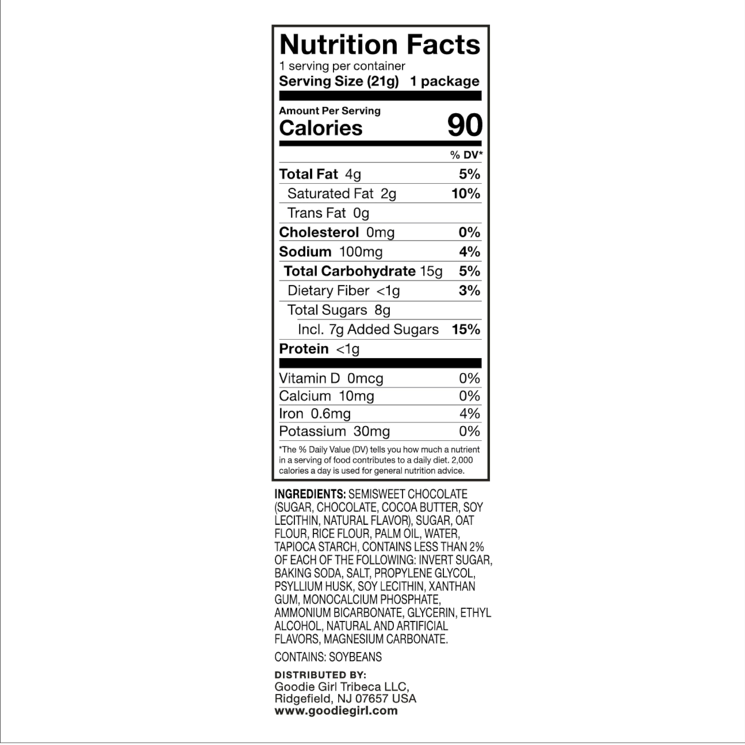 Goodie Girl Mini Chocolate Chip Gluten Free Cookies - 24 Snack Packs | Peanut Free, Egg Free, Dairy Free, 90 Calories per Pack | Perfect for School Lunches, Office Snacks & On-the-Go Healthy Treats