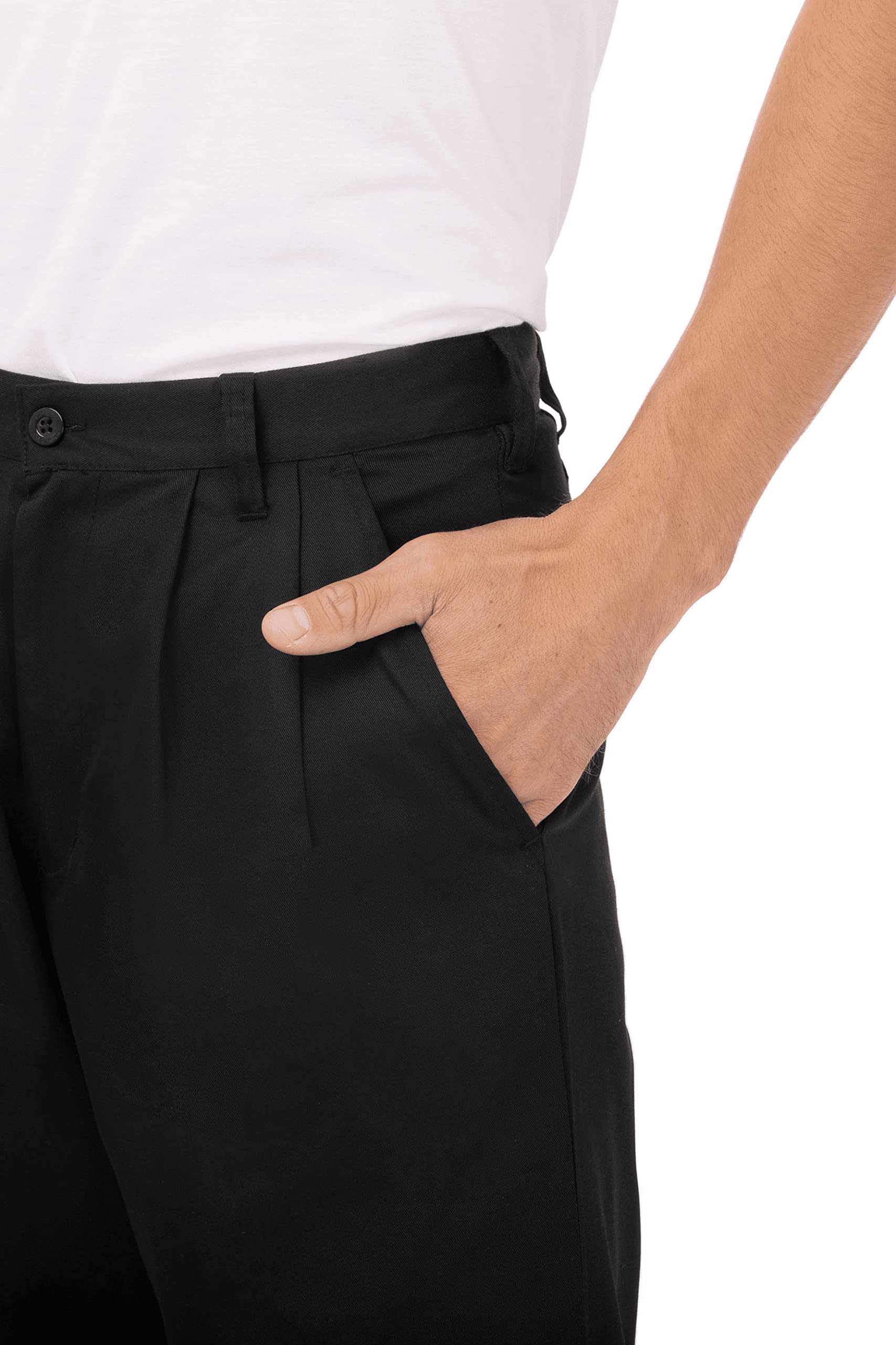 Chef Works Men's Basic Chef Pants - Professional Kitchen Work Pants for Cooking, Baking & Restaurant Staff - Comfortable & Durable Workwear for Chefs
