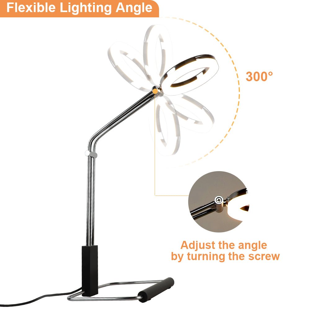 Depuley Minimalist Desk Lamp - Adjustable Angle 5W LED Warm Light, Modern Industrial Table Lamp with Plug-in Cord for Study, Office, Art & Work Lighting | Stable Base | Perfect for Home Office, Bedroom Nightstand & Reading Nook
