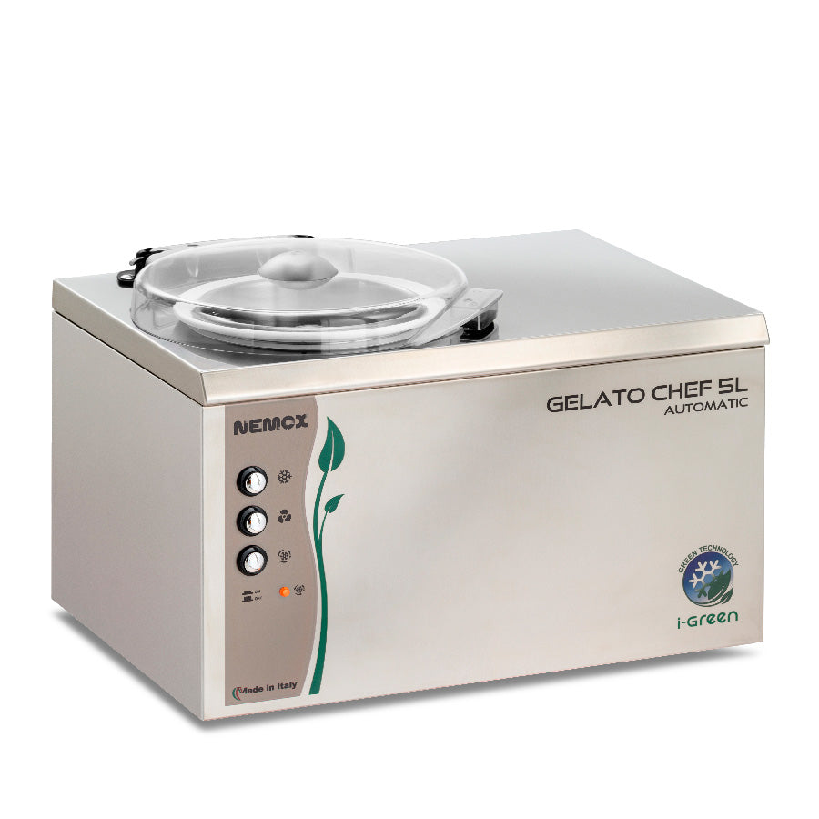 Nemox Gelato Chef 5L Automatic Ice Cream Maker - Professional Commercial Gelato Machine for Home & Business Use - Perfect for Italian Gelato, Sorbet, Frozen Yogurt Making