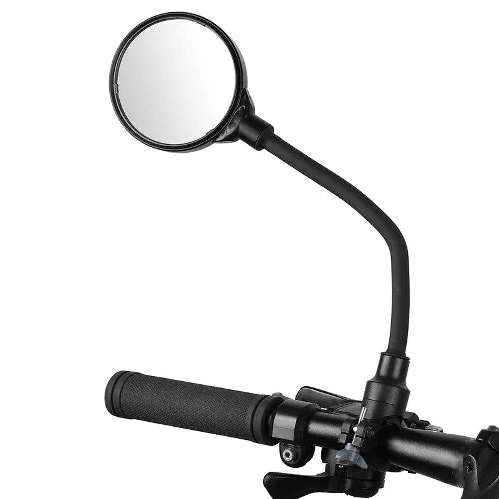 XCJ Bike Rearview Mirror - Adjustable HD Safety Mirror for Motorcycle, Electric Bike & Bicycle - Large Screen Rear View Mirror for Enhanced Riding Safety (Perfect for Commuting, Touring & Urban Cycling)