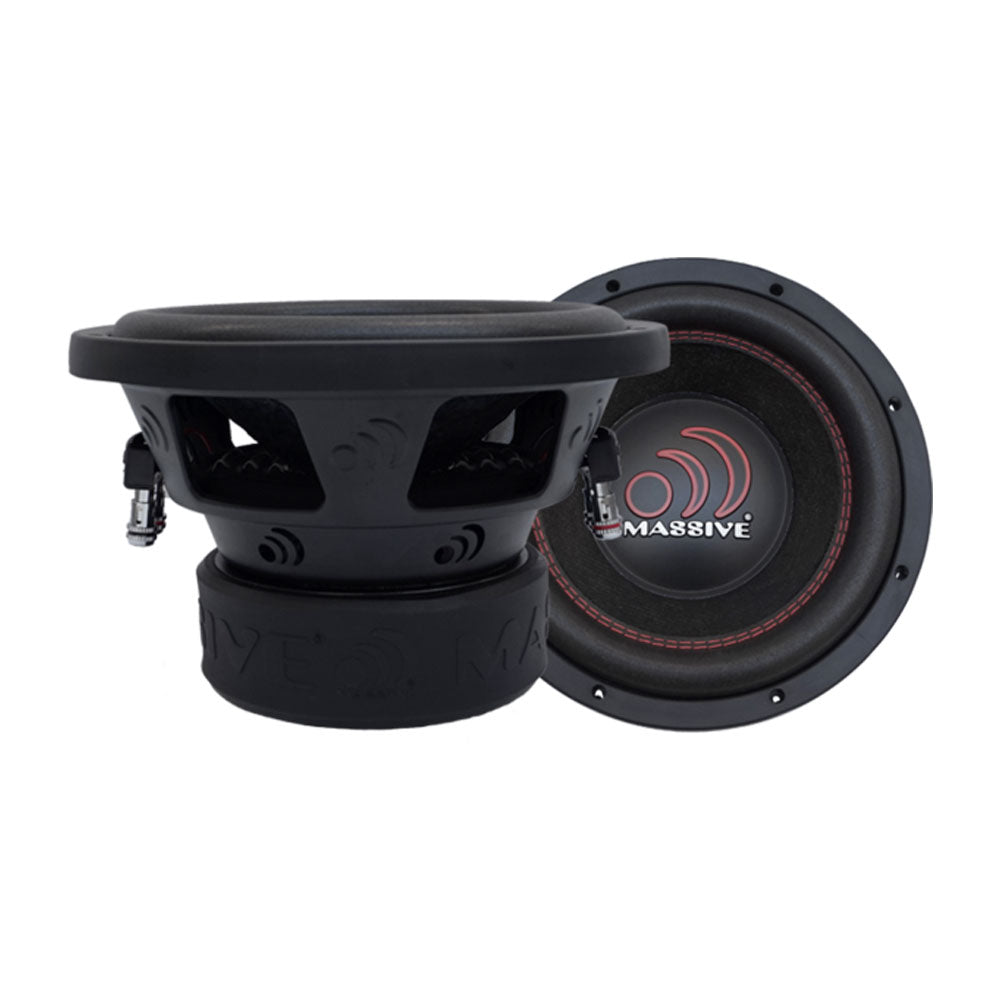 Massive Audio GTX102 - High Power Car Subwoofer for Deep Bass, 10 Inch 1000W RMS, Perfect for Car Audio Systems and Home Theater Setups - Enhance Your Music and Movie Experience