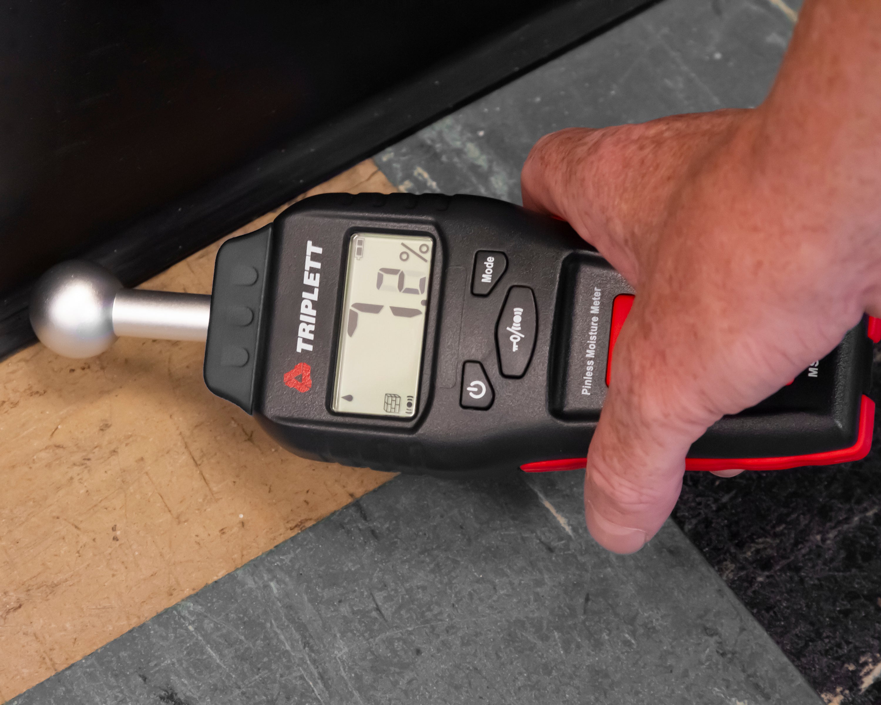 MS300 Digital Ball Type Moisture Meter - Fast Response & Deep Measurement for Wood, Soil & Building Materials - Perfect for Construction, Agriculture & DIY Projects