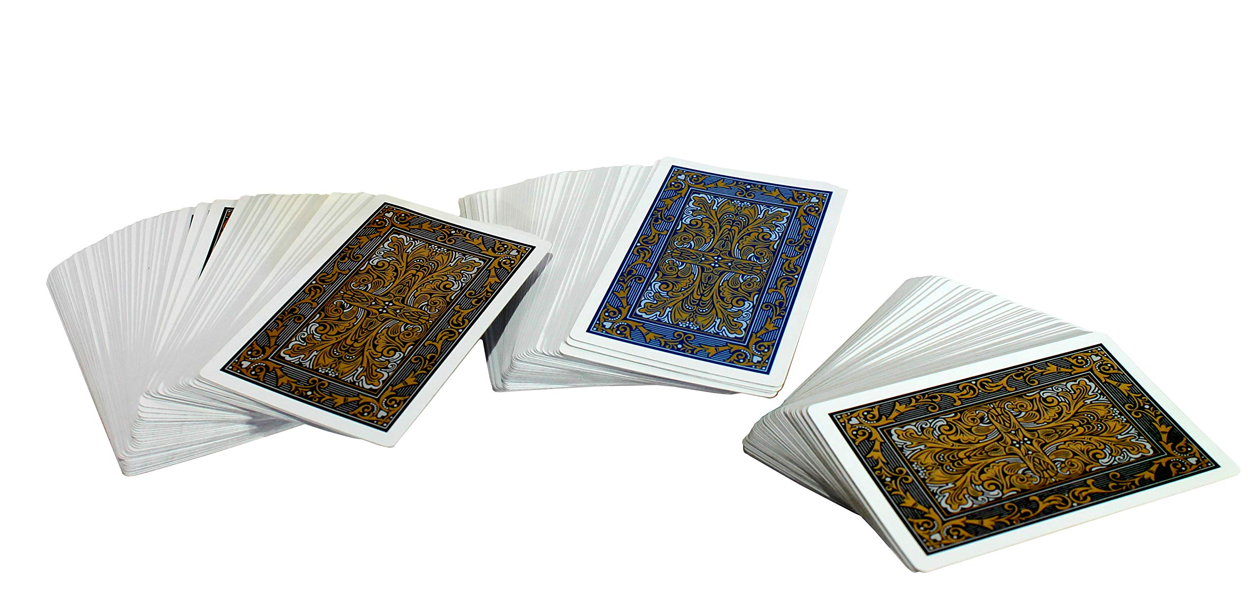 Premium Plastic Coated Playing Cards - Bridge Size (Set of 3) | Durable & Waterproof for Poker, Rummy, Blackjack & Casino Games | Perfect for Parties, Family Gatherings & Card Game Nights