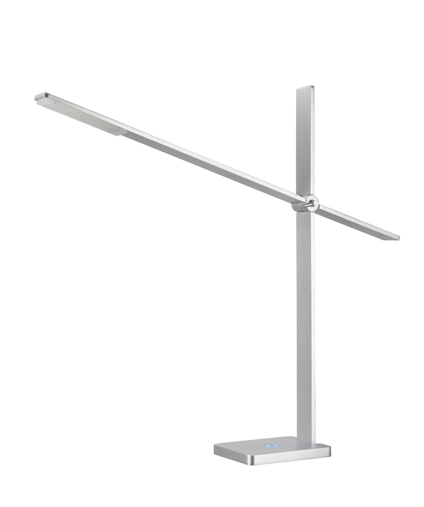 Aspen Creative 40056 Dimmable LED Desk Lamp - 7W Modern Office Light with Adjustable Brightness, Anodized Aluminum Design, 22.25