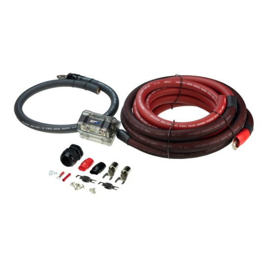 Scosche EFX RPAK0 Rogue 0GA OFC Amplifier Wiring Kit 16.5ft - Premium Car Audio Power Cable for Subwoofers & Amplifiers | Perfect for Car Audio System Upgrades & DIY Installations