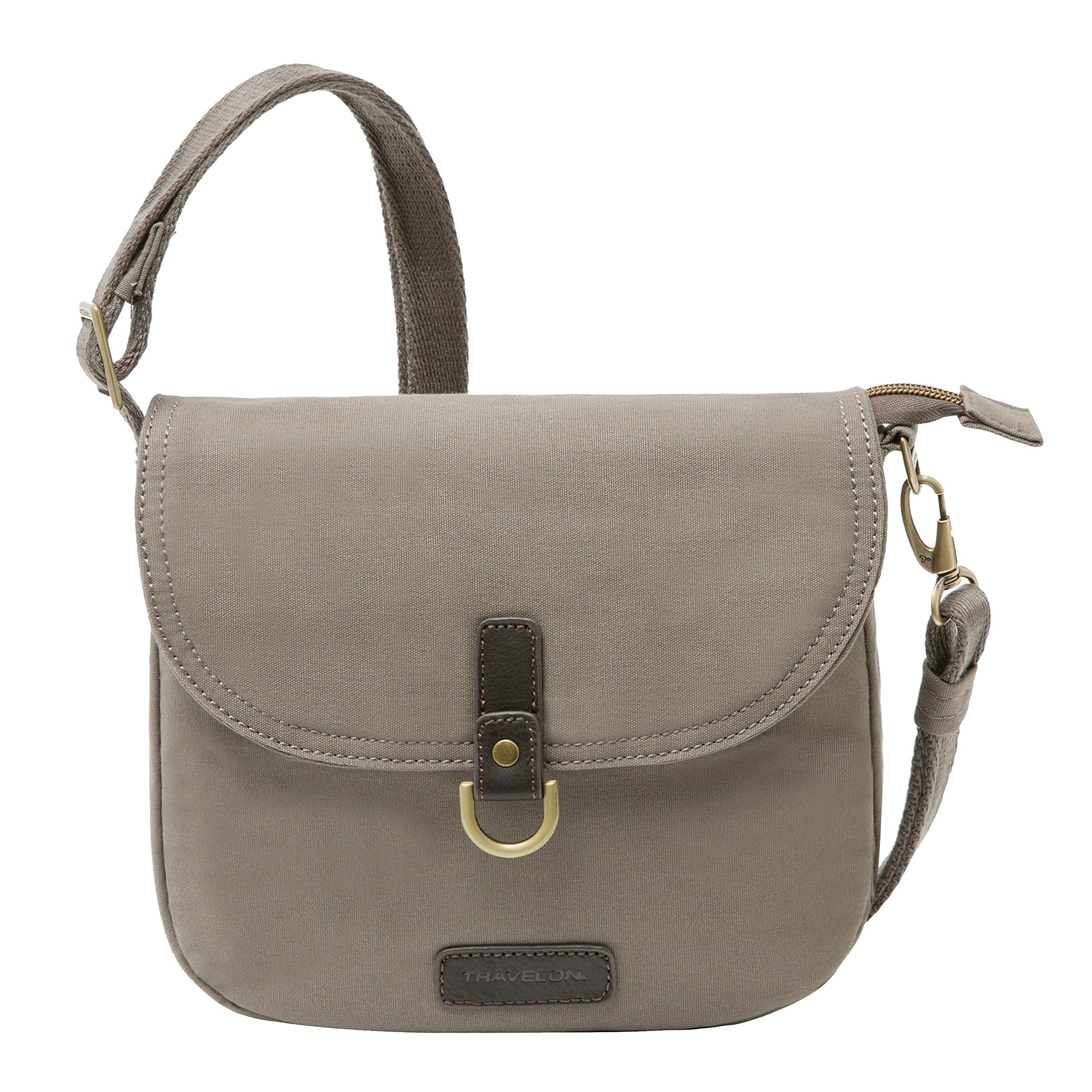 Travelon Anti-Theft Courier Saddle Crossbody Bag - Secure RFID Blocking Purse for Women, Travel & Commuting Essentials (Black) - Perfect for Daily Use, Shopping & City Exploration