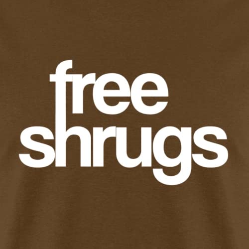 Spreadshirt Men's Free Shrugs Graphic T-Shirt - Casual Comfort Fit Cotton Tee for Everyday Wear & Street Style