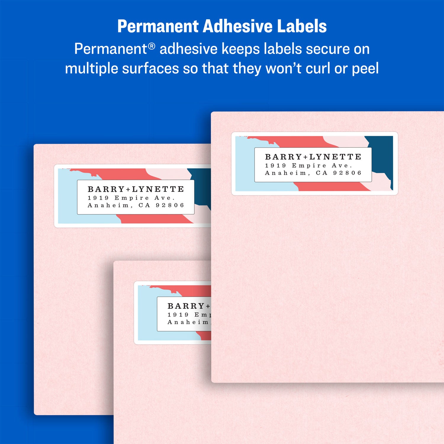 Avery® Easy Peel White Address Labels with Sure Feed Technology for Laser Printers, 0.66