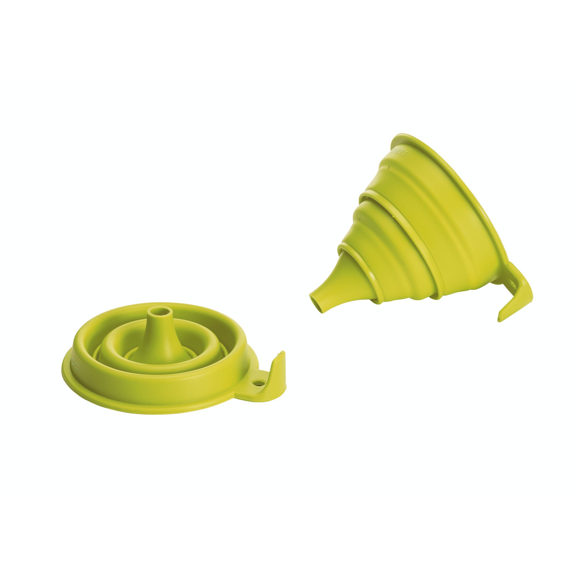 Colourworks Silicone Collapsible Funnel Set - Space Saving Kitchen Funnel for Cooking, Baking, Oil Transfer & DIY Projects - BPA Free, Dishwasher Safe