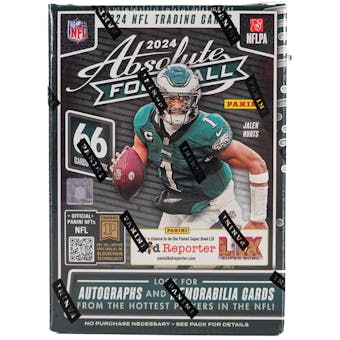 2024 Panini Absolute Football Hobby Blaster Pack - NFL Trading Cards for Collectors & Fans - Perfect for Sports Memorabilia Collections & Fantasy Football Gifts