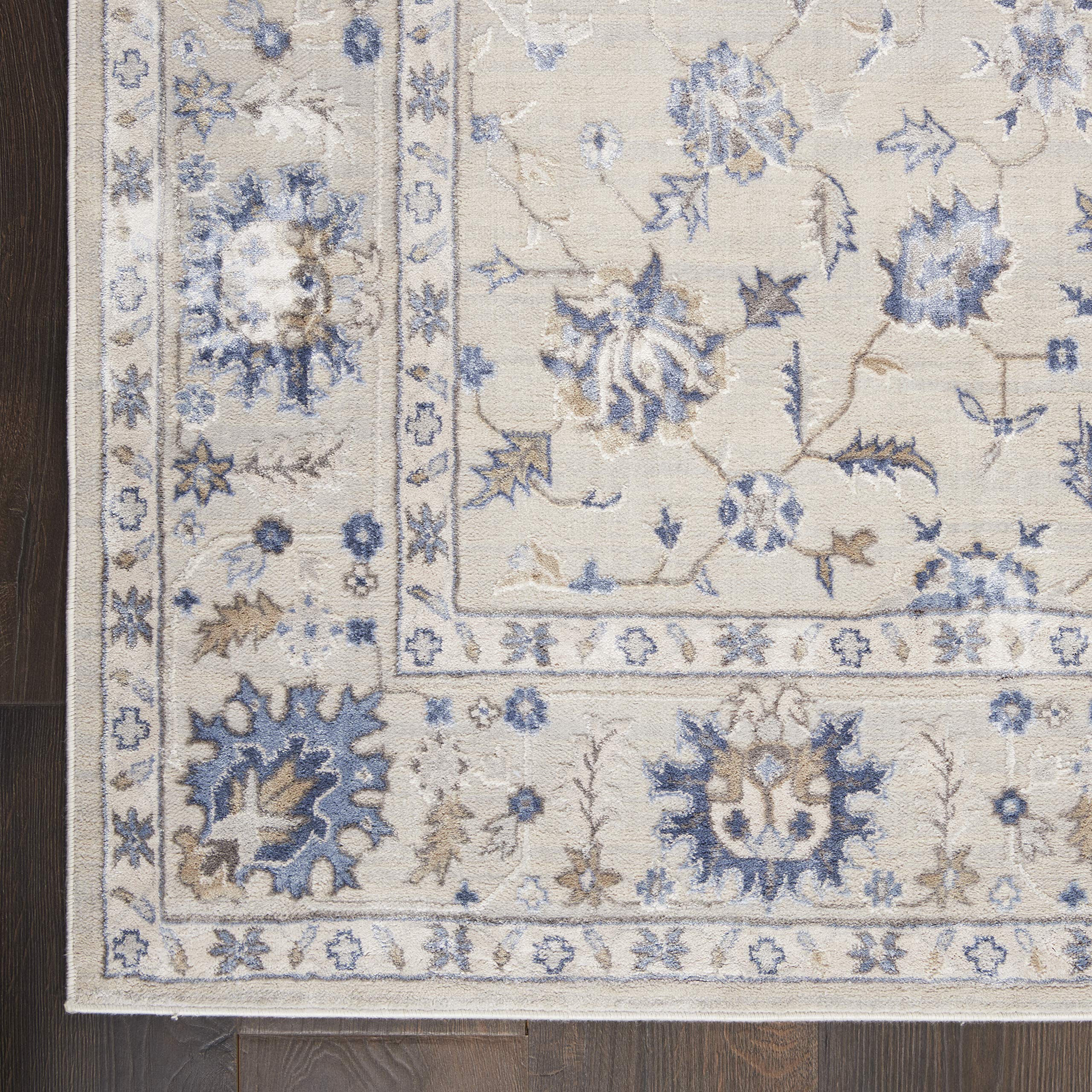 Nourison Sleek Textures Traditional Ivory 5'3