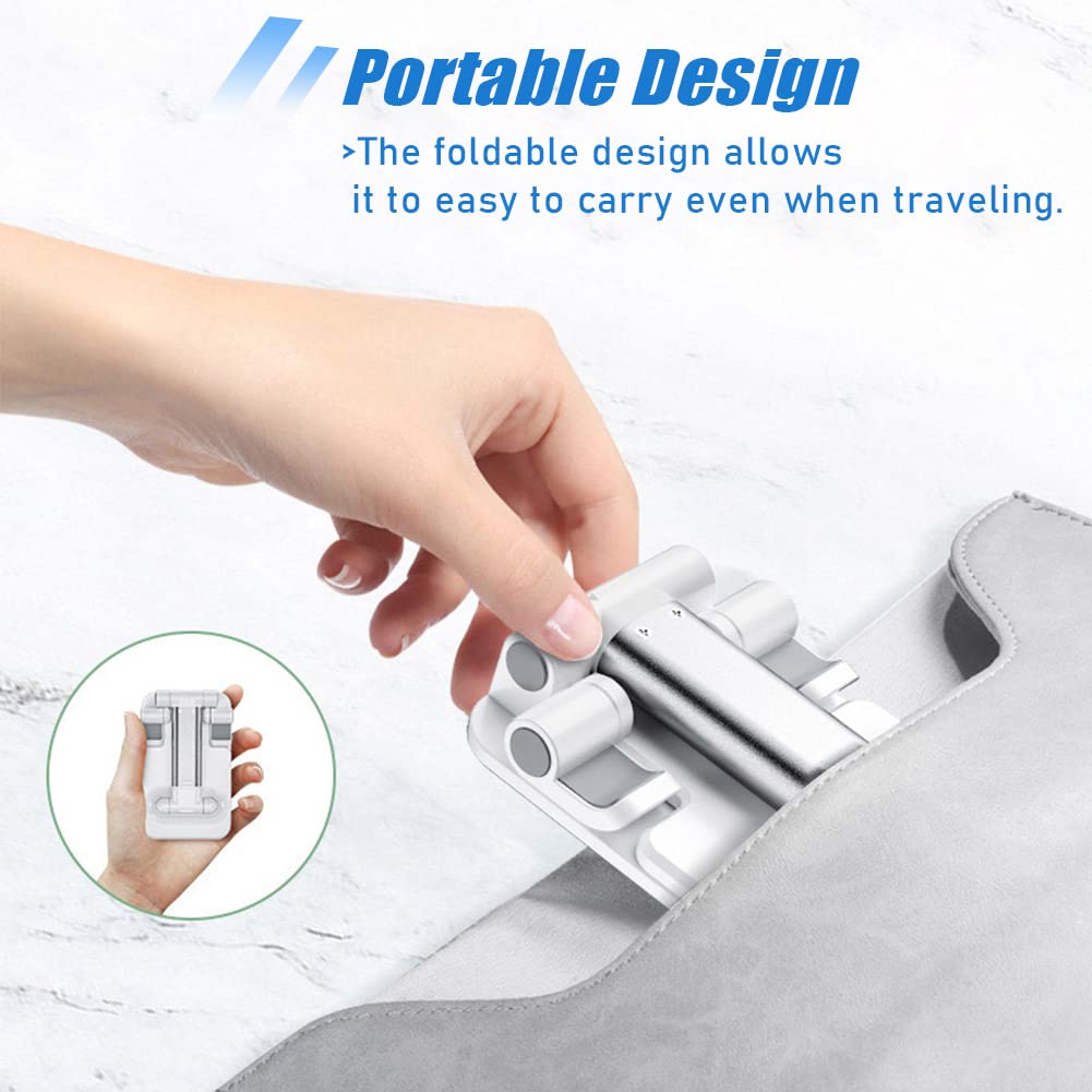 3-Pack Adjustable Phone Stand for Desk - Durable & Stable Holder for iPhone, Samsung, Smartphones - Perfect for Work, Video Calls, Gaming & Watching Movies