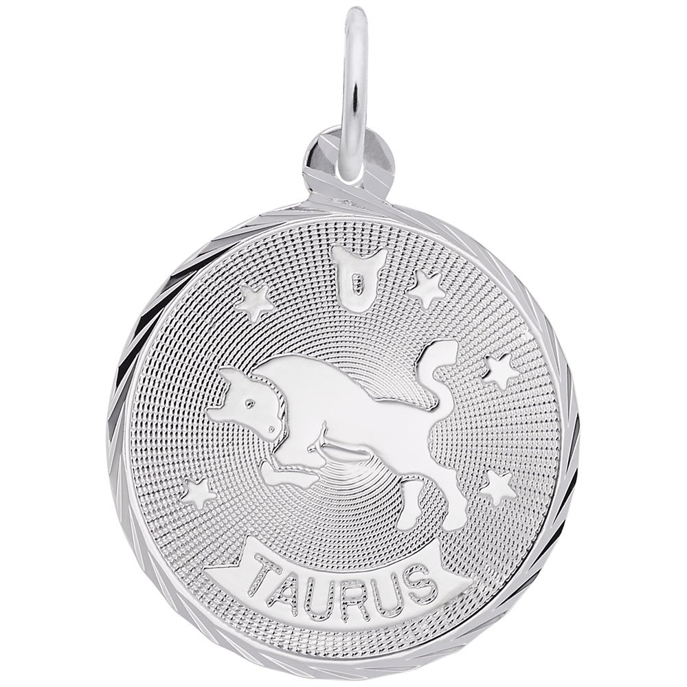 Taurus Zodiac Charm Pendant - Sterling Silver 925 for Bracelets & Necklaces - Perfect for Birthdays, Gifts & Astrology Jewelry Lovers