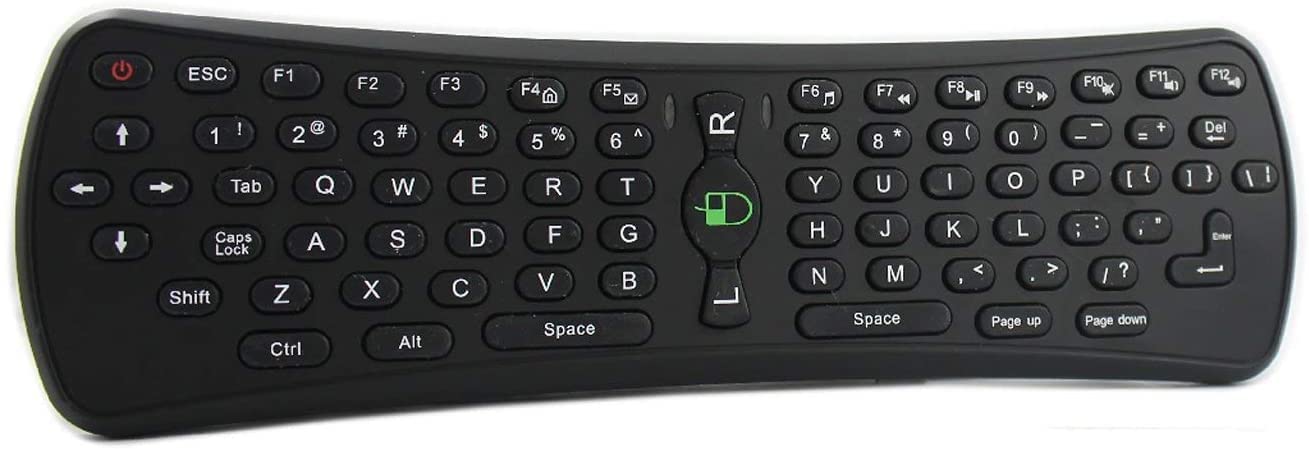 SANOXY 2.4GHz Wireless Air Mouse Keyboard with Backlit, Rechargeable Battery & Ergonomic Design - Perfect for Gaming, Smart TV, PC & Home Office Use