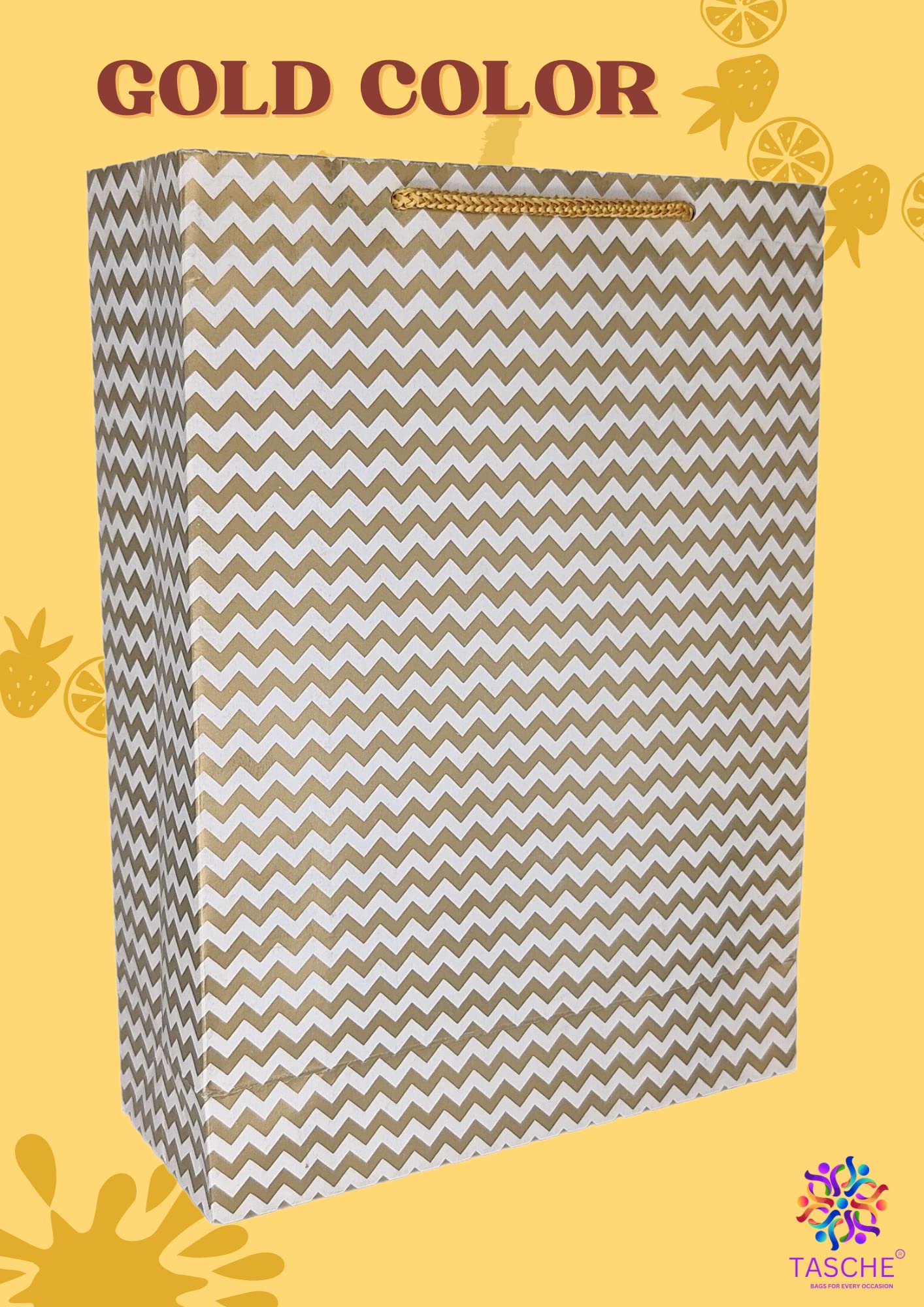 Premium Gold Waves & Bird Design Gift Bags - Elegant Assorted Paper Carry Bags for Birthday Presents, Party Favors, Wedding Gifts & Special Occasions (11x8x3 Inches, Pack of 10) - Perfect for Baby Showers, Bridal Events & Holiday Gift Wrapping