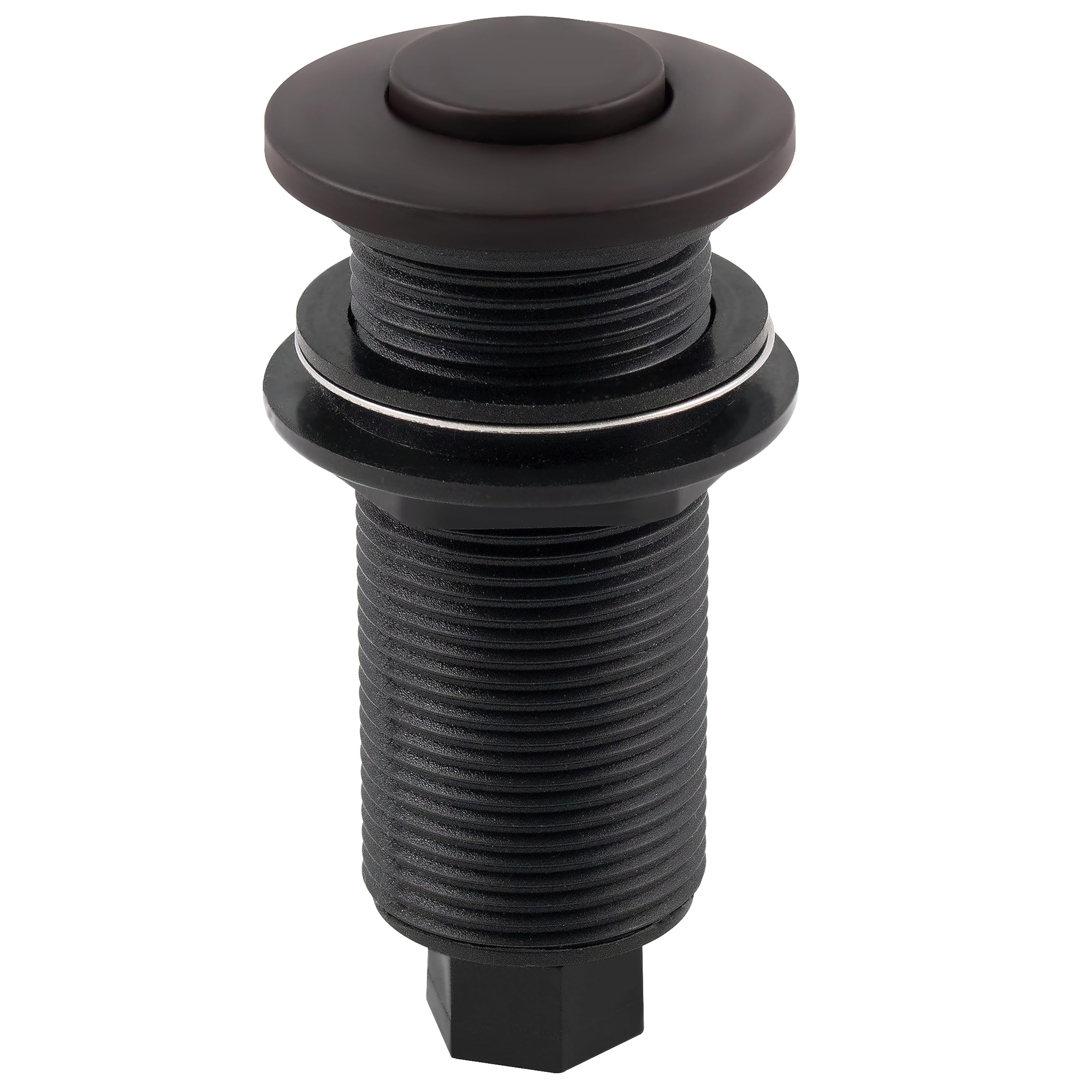 Westbrass ASB-01 Oil Rubbed Bronze Sink Top Waste Disposal Air Switch with Single Outlet Control Box & Flush Button (1-Pack) - Perfect for Kitchen Sink Garbage Disposal Systems