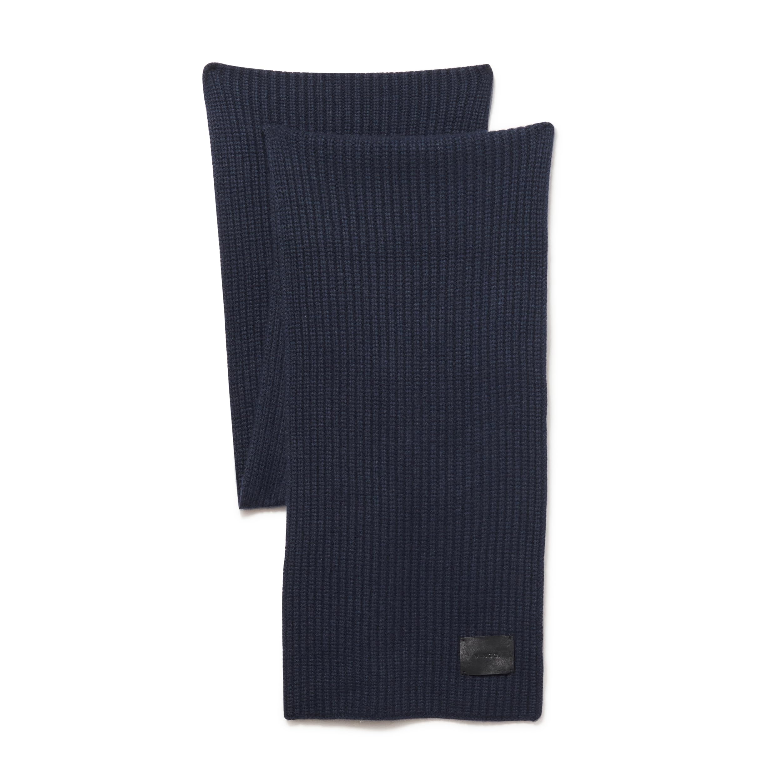 Vince Men's Cashmere Blend Shaker Stitch Rib Knit Scarf - Soft Winter Accessory for Cold Weather & Stylish Outfits