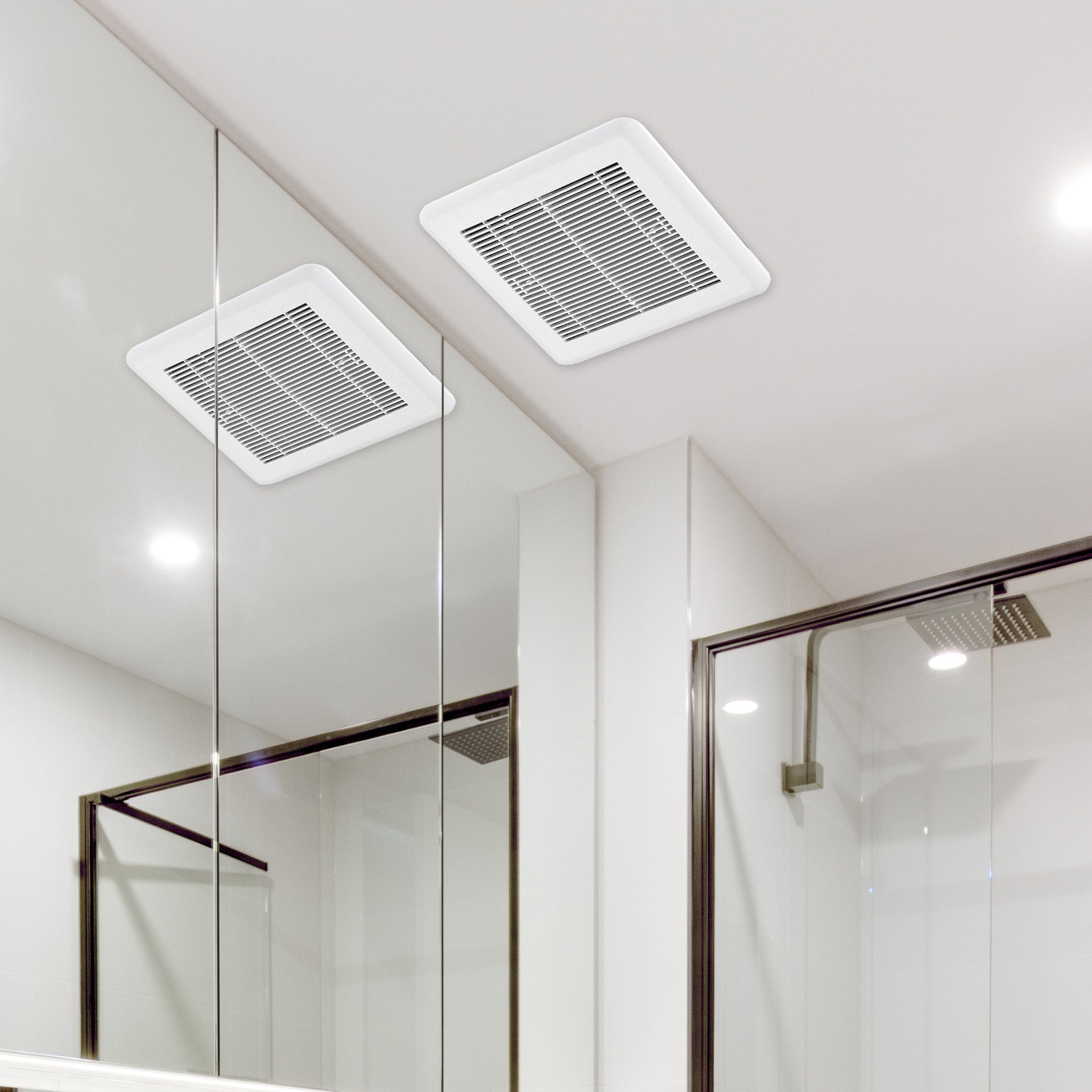 Roomside 110 CFM ENERGY STAR Certified Bathroom Exhaust Fan - Quiet Ventilation for Moisture & Odor Removal - Perfect for Bathrooms, Laundry Rooms & Small Kitchens