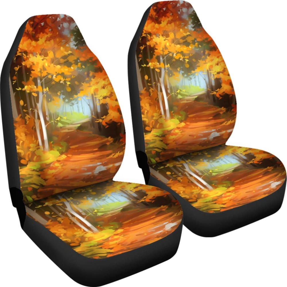 Premium Autumn Car Seat Covers - Universal Fit for Cars, SUVs & Trucks - Soft & Durable Fabric - Easy to Install - Perfect for Fall Road Trips & Seasonal Protection