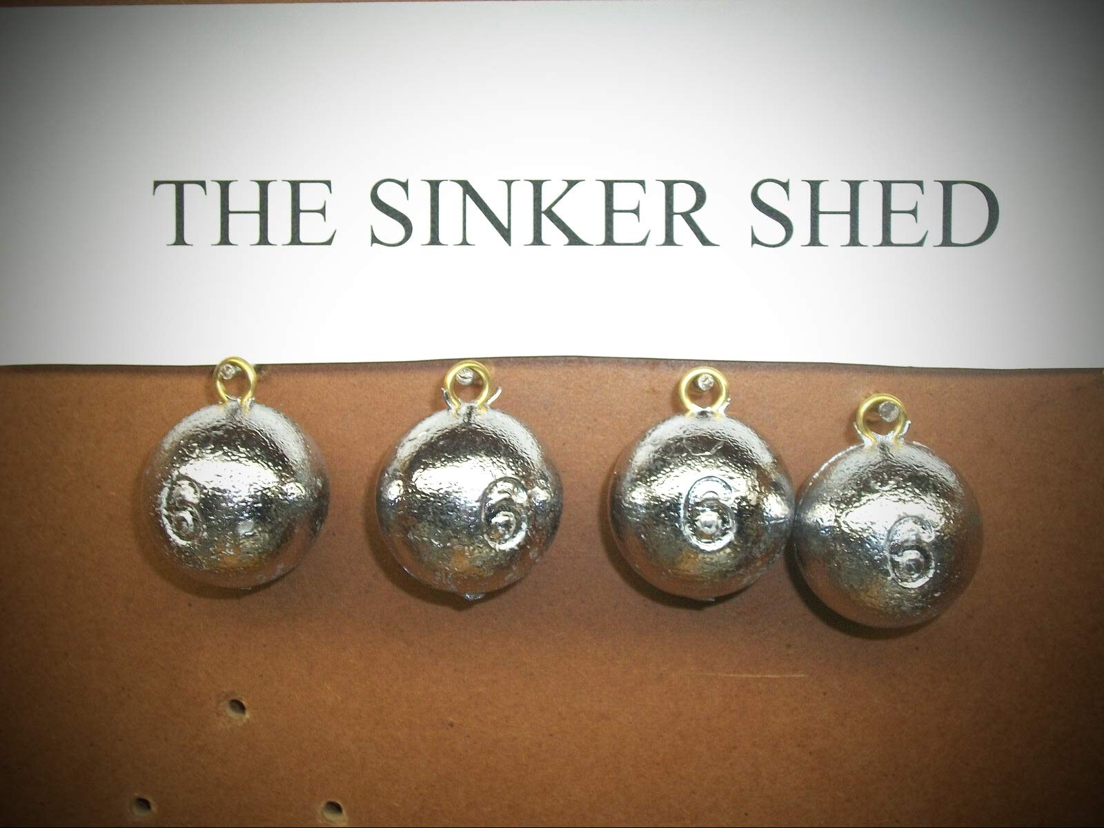 6 Oz Cannon Ball Fishing Sinkers - Lot of 6 Premium Lead Weights for Saltwater & Freshwater Fishing - Ideal for Bottom Fishing, Surf Casting, and Deep Sea Angling