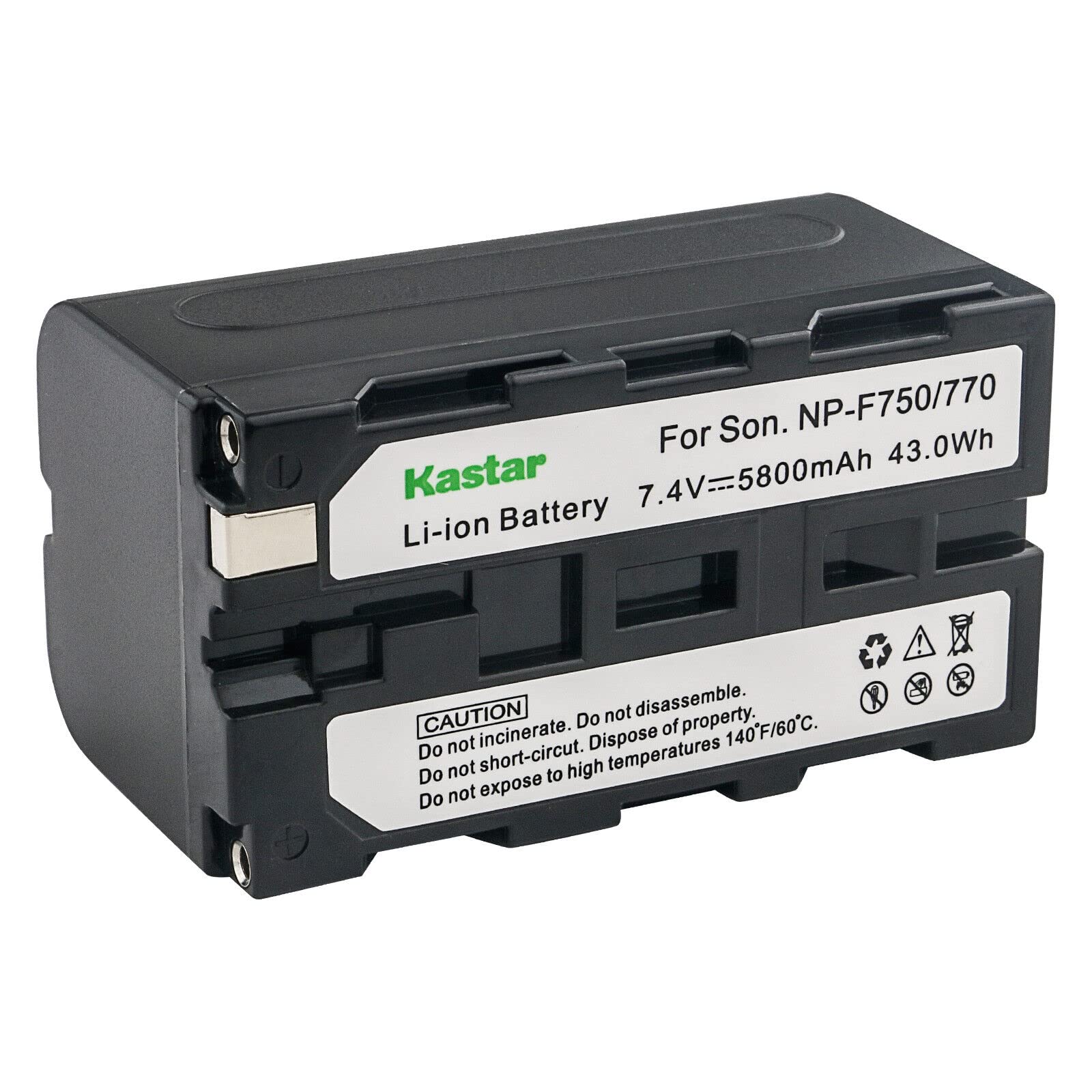 Kastar 4-Pack NP-F750/NP-F770 Battery & Charger for AndyCine A6 Monitors - Camera Field Use