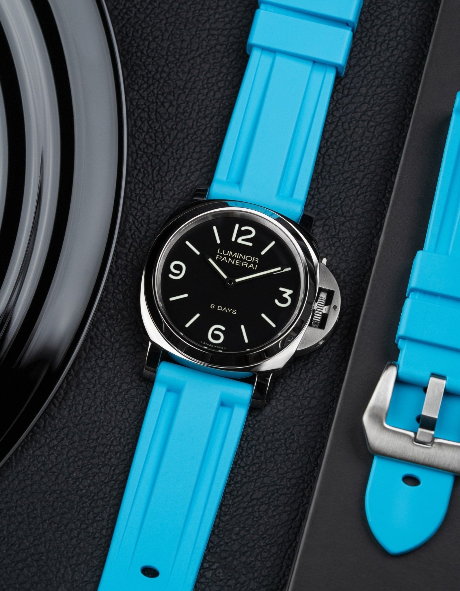 Universal FKM Rubber Watch Band 20mm 24mm - Durable Waterproof Replacement Strap for Diving, Swimming & Outdoor Activities