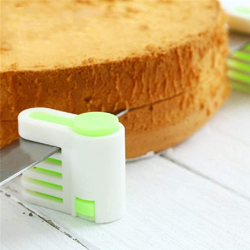 2PCS Cake Cutting Slicer - Professional Layer Cake Divider Tool for Even Slices, Bread Splitter for Baking, Cake Decorating & Pastry Making - Perfect for Home Bakers & Professional Chefs