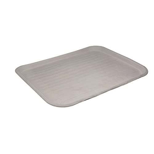 Pactiv 14''x18'' Disposable Food Trays - 100-Pack Beige Fiber Blend Trays for Schools, Cafeterias & Snack Bars | Perfect for Lunch Service, Catering Events & Food Displays