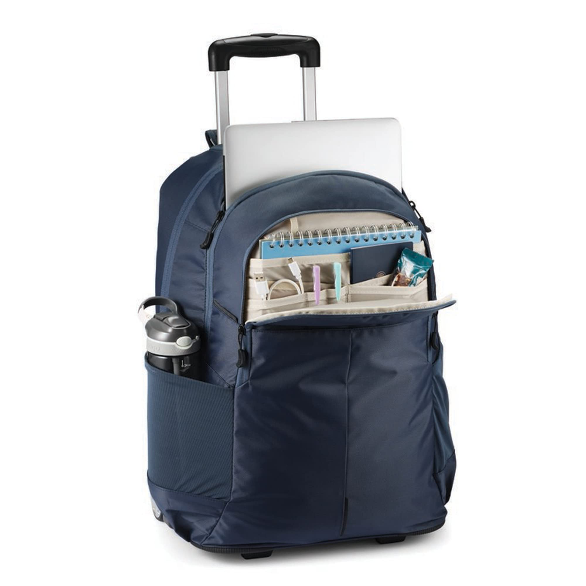 High Sierra Powerglide Pro Wheeled Backpack - 40L Rolling Laptop Bag for Travel & Business, Fits 15.6