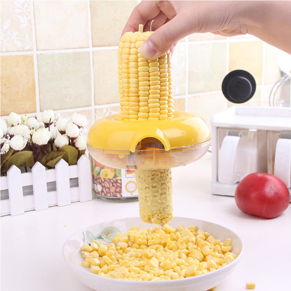 Corn Kernel Remover Tool - Stainless Steel Corn Stripper & Thresher for Fresh Corn - Easy to Use Kitchen Gadget for Cooking & Meal Prep - Perfect for Salads, Soups, and BBQ Parties