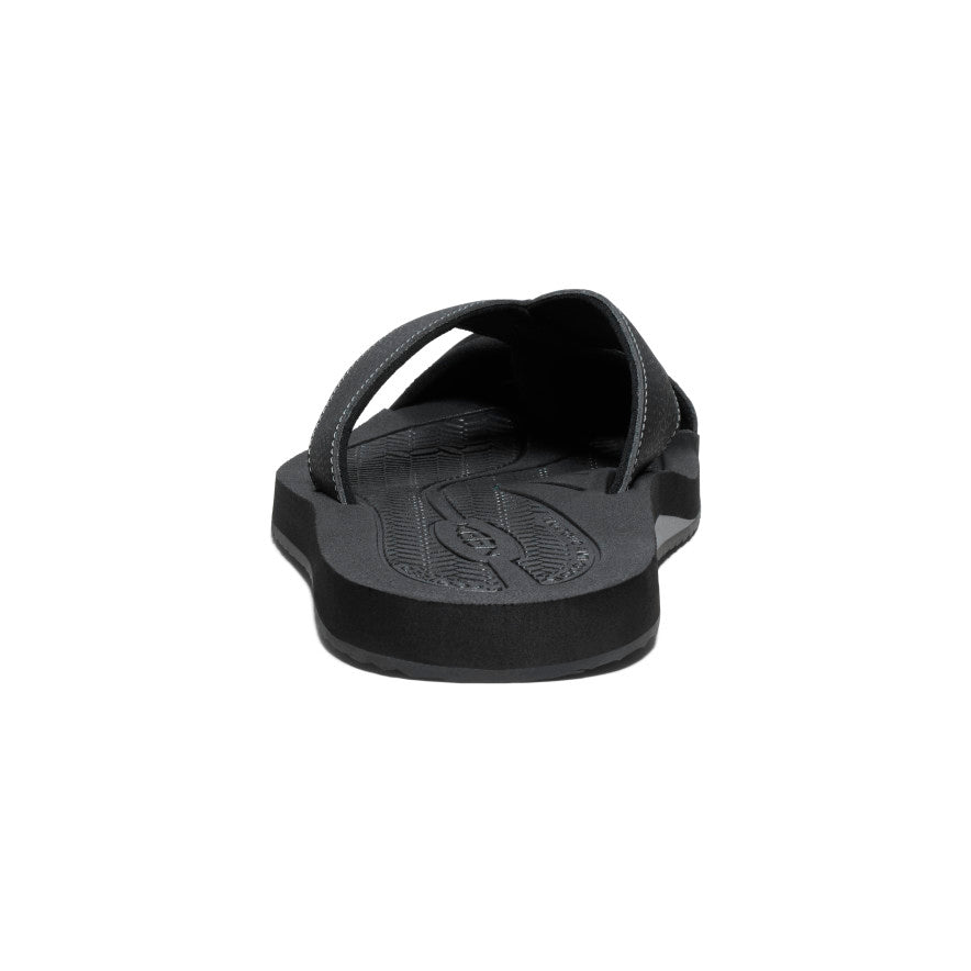 Men's Barbados Flip Flops - Comfortable Beach Sandals for Summer | Black/Steel Grey | Perfect for Pool, Vacation & Casual Wear