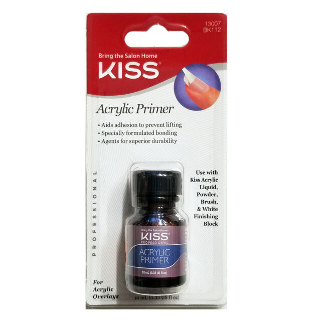 KISS Acrylic Primer for Nails - Long-Lasting Base Coat for Gel & Acrylic Manicures - Perfect for Salon & Home Use