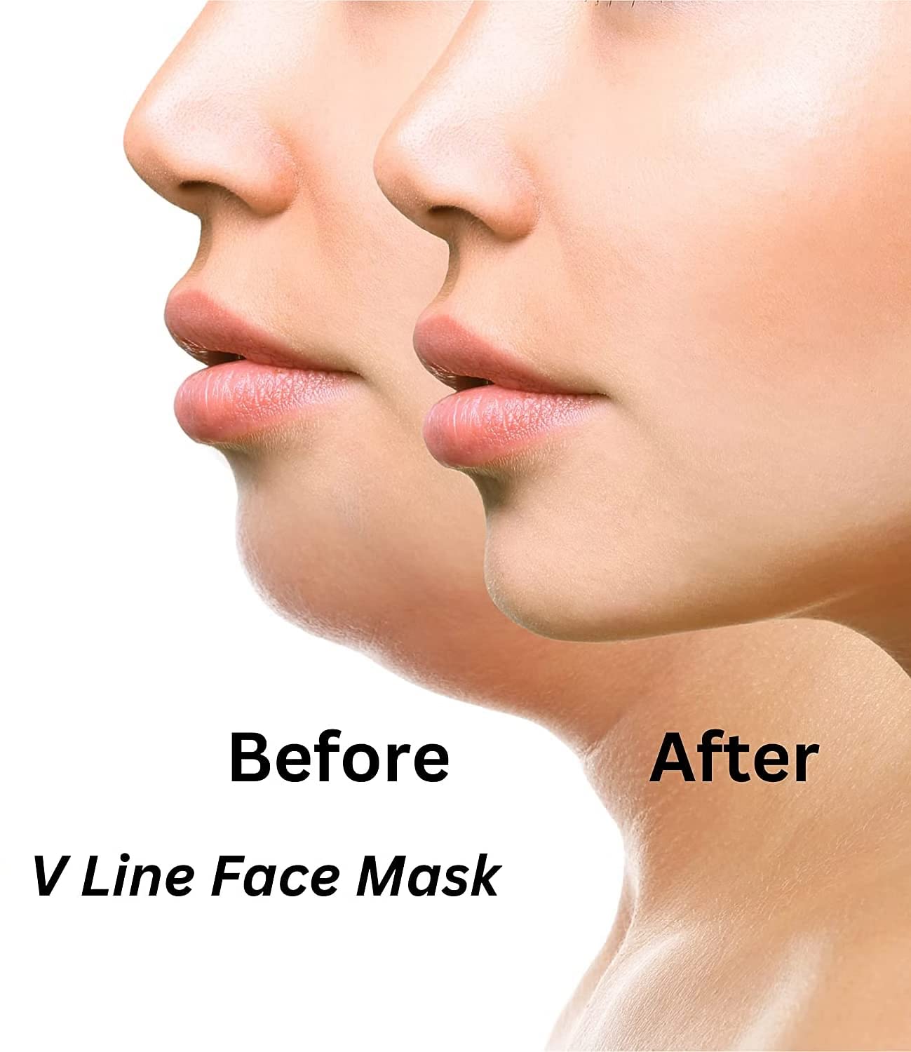 LOCANS V-Shape Face Slimming Mask - Anti Double Chin & Wrinkle Reduction Belt for Women | Ultra-Thin Lifting Strap for Skin Tightening & Facial Contouring | Perfect for Home Spa, Night Care & Travel Skincare (1 Pack)