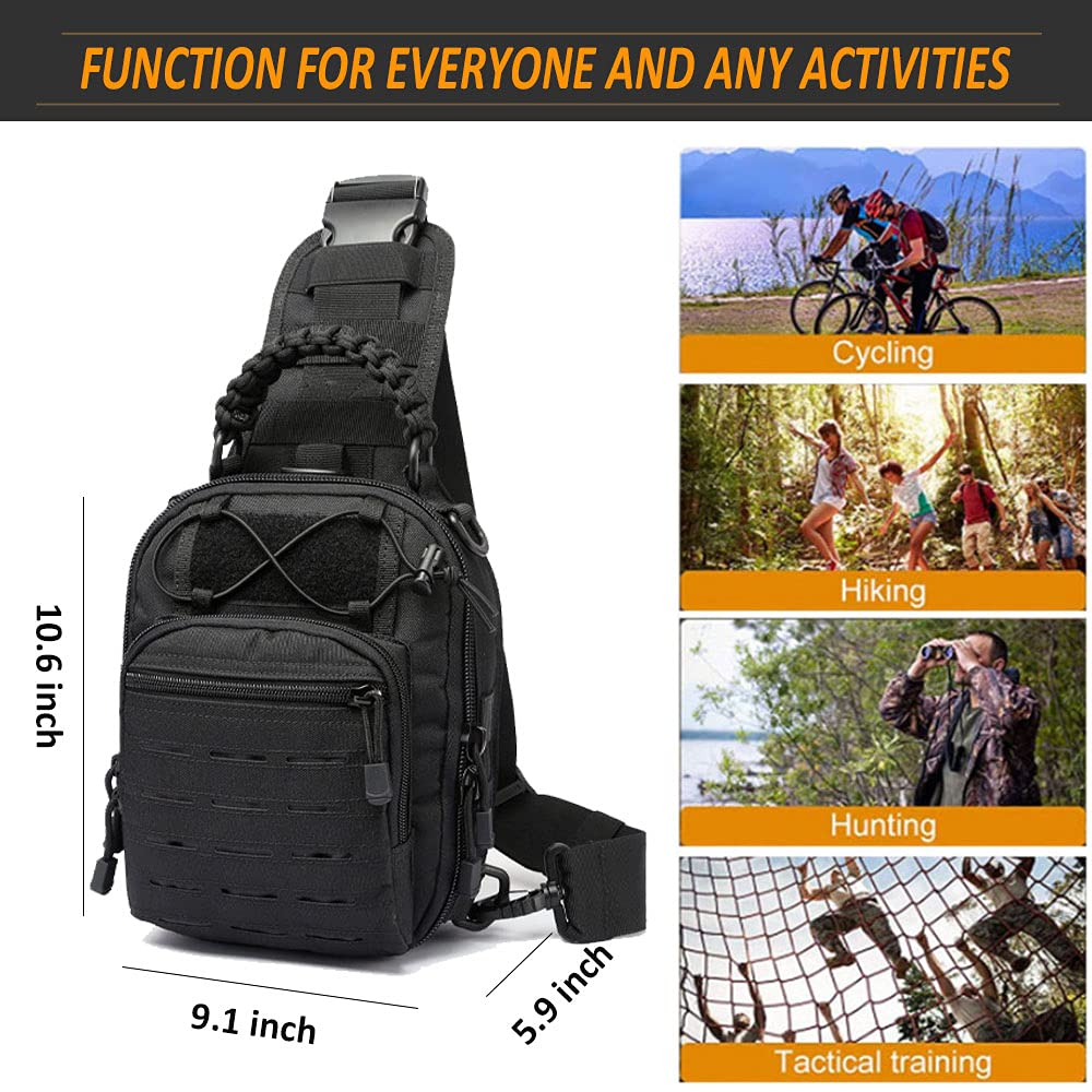 Tactical Backpack for Men - Military 3-Day Assault Pack with MOLLE for Outdoor & Hiking