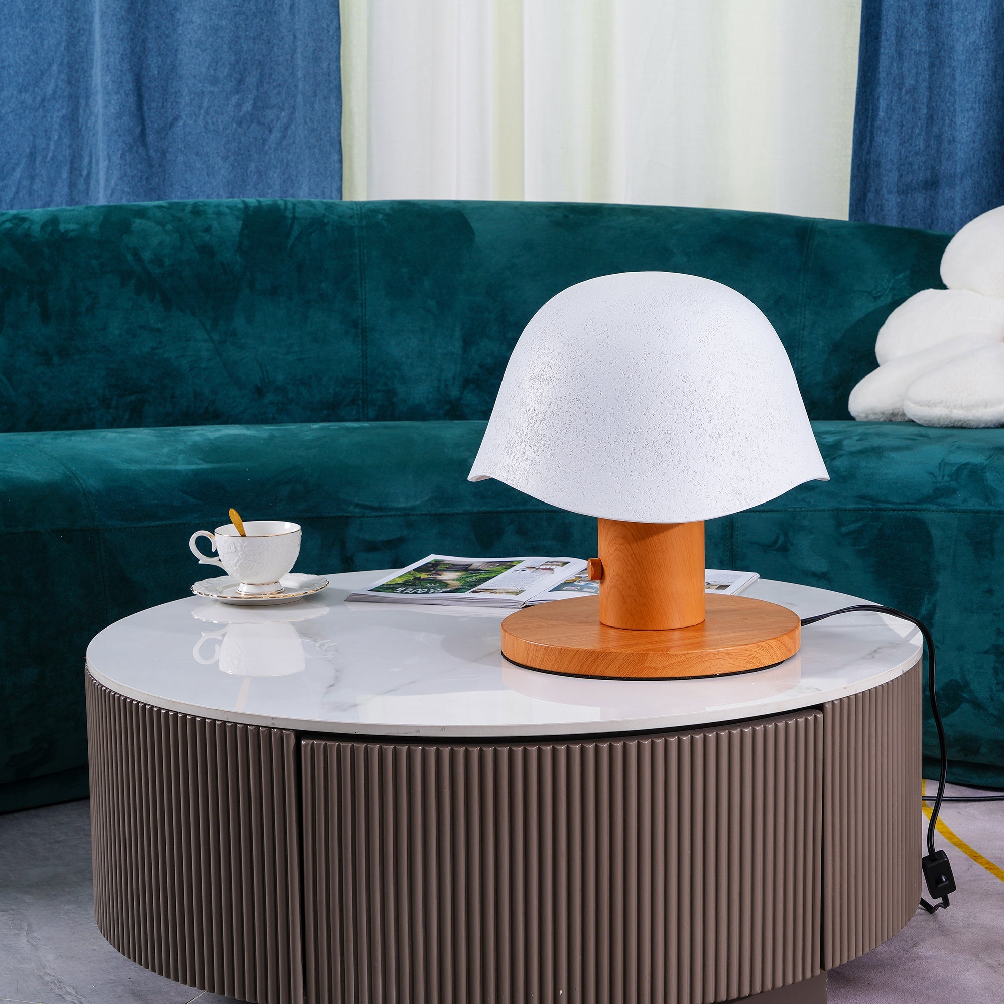 Elegant Mushroom-Shaped Table Lamp - Soft Glow Night Light for Bedroom, Living Room & Nursery - Perfect for Cozy Ambiance & Relaxation