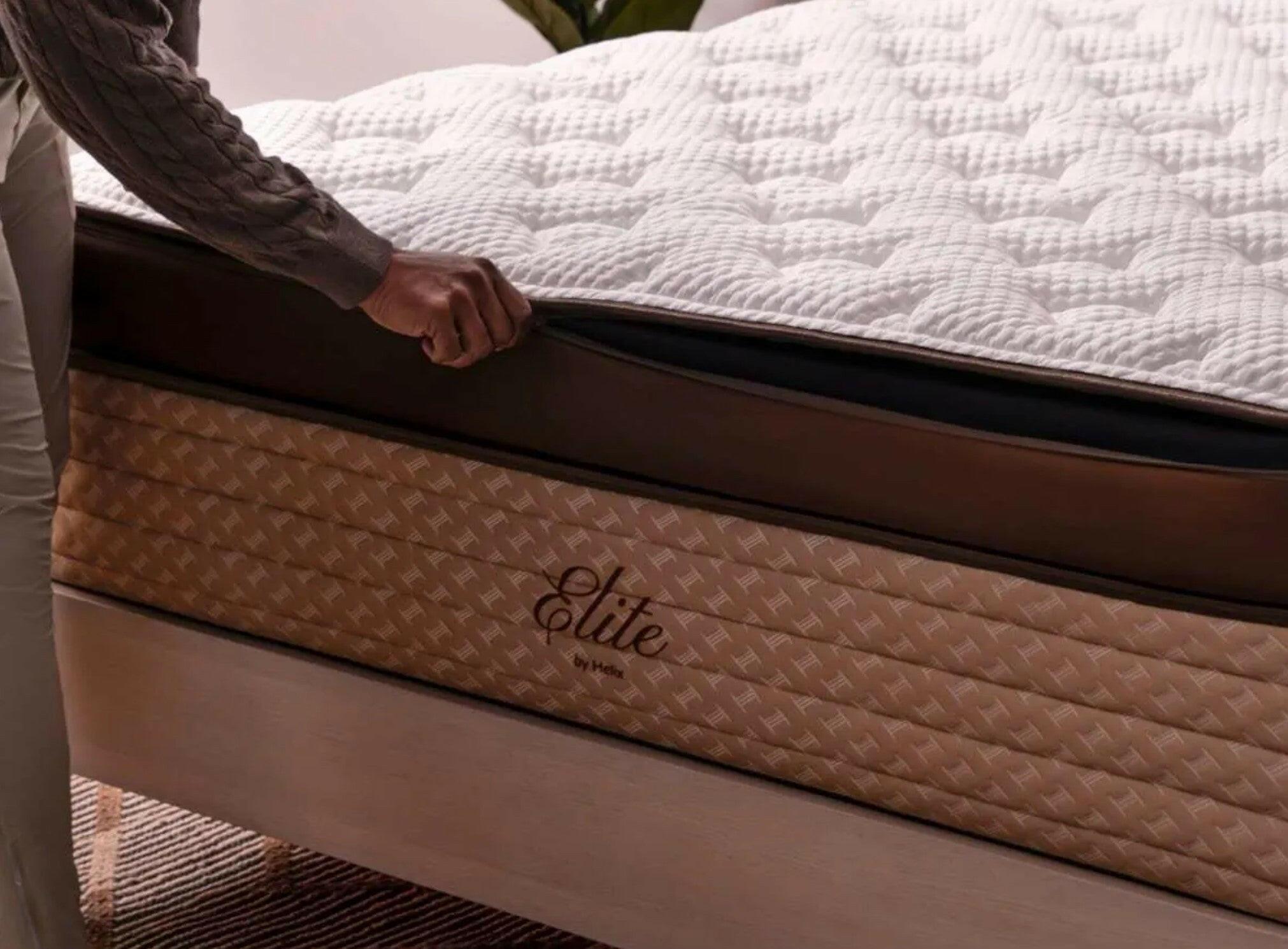 Helix Midnight Elite Medium Queen Size Mattress - Premium Cooling Memory Foam for Back Pain Relief - Perfect for Side Sleepers & Hot Sleepers