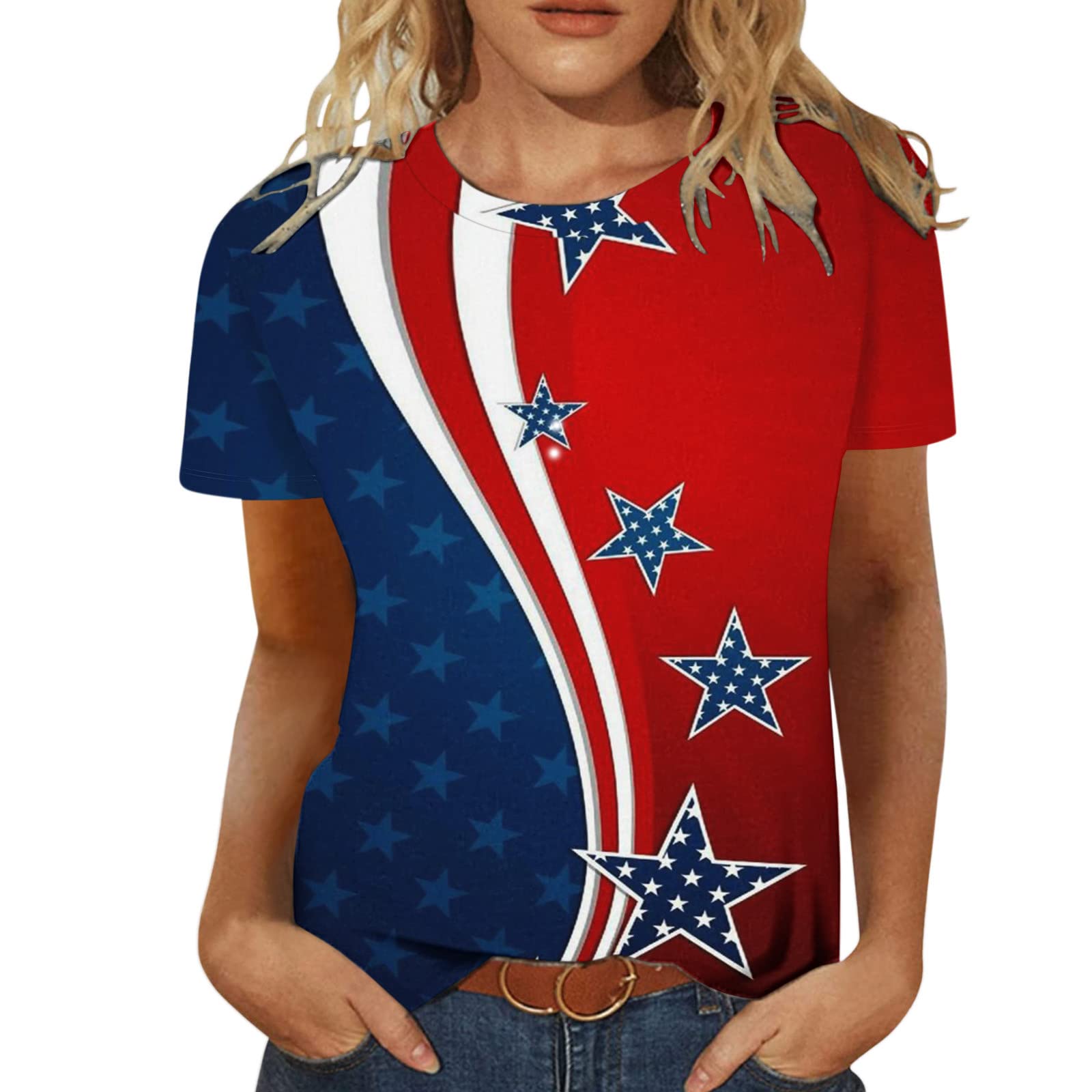 Women's Floral Print Casual Tunic Top - Crewneck Summer & Fall Blouse, Workout Tank Top for Gym, Office, and Everyday Wear