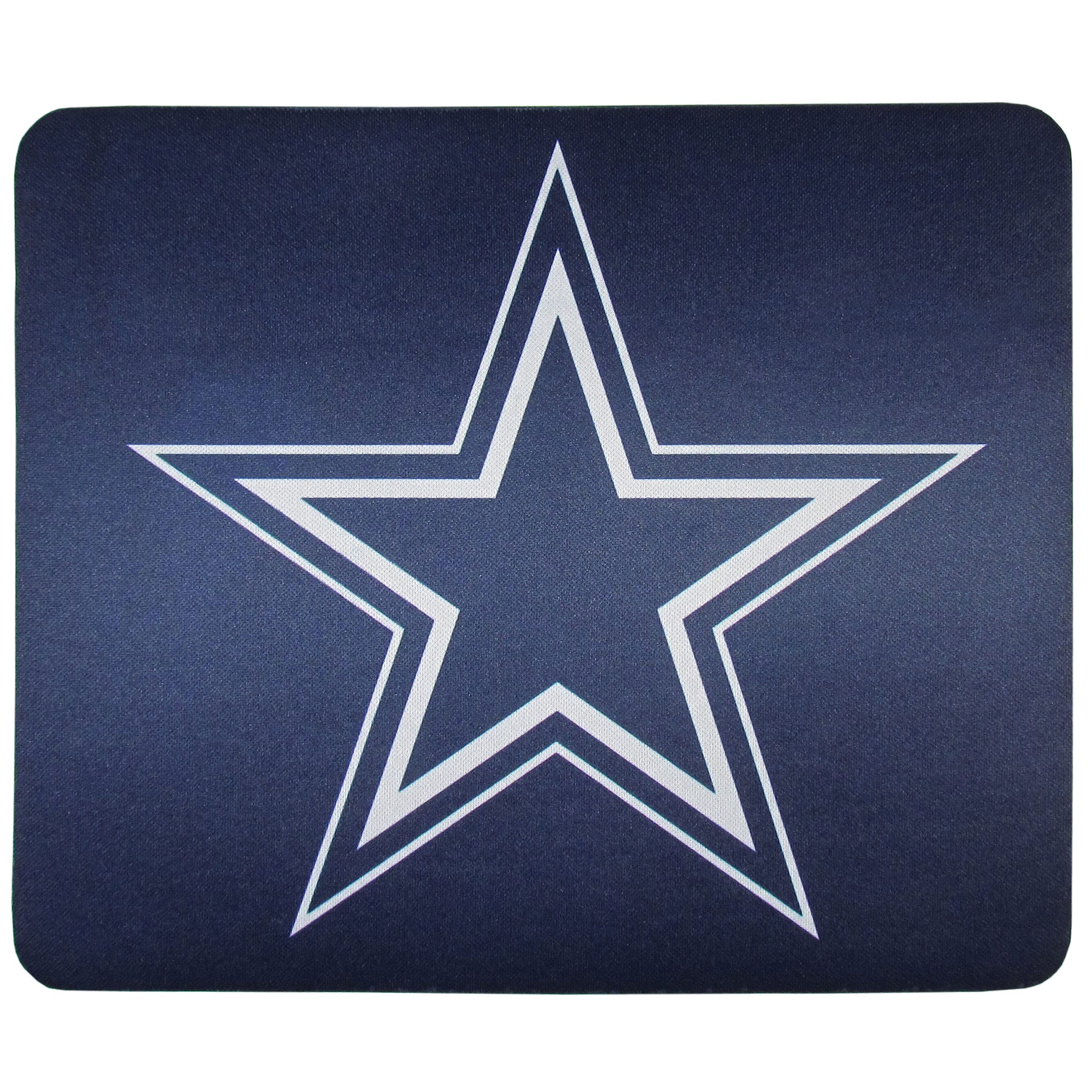 Dallas Cowboys NFL Logo Neoprene Gaming Mouse Pad - Non-Slip Rubber Base for Office, Home & Gaming PC Setup