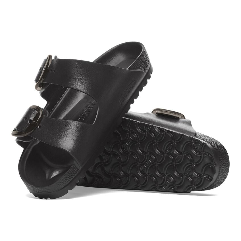 Birkenstock Arizona Big Buckle EVA Sandals - Black | Comfortable Slide Sandals for Women & Men | Perfect for Beach, Pool, and Casual Wear