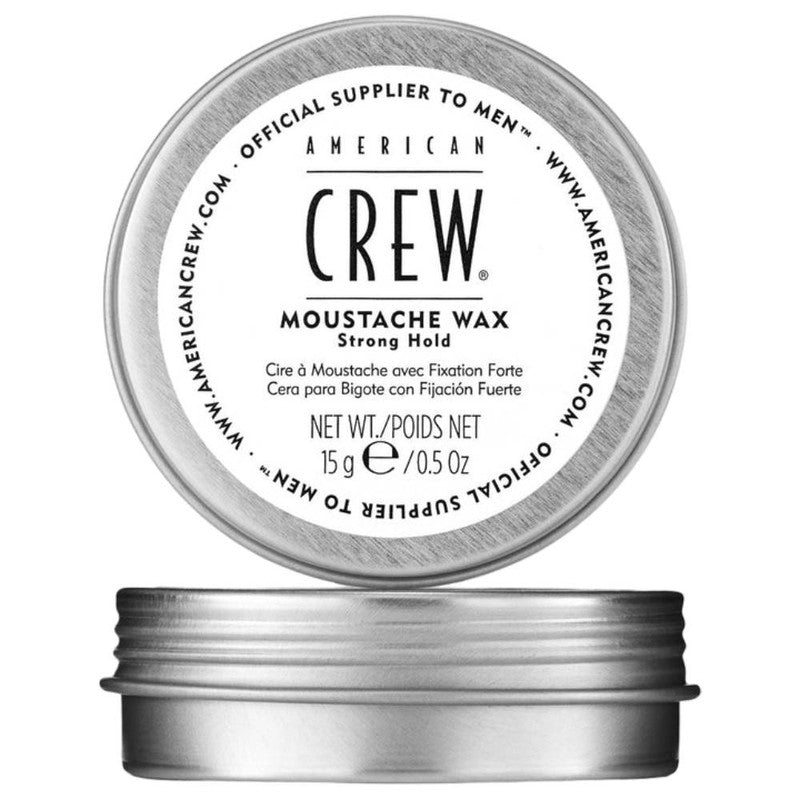 American Crew Moustache Wax 0.5 oz - Strong Hold Styling Wax for Beard & Mustache Grooming - Perfect for Daily Styling & Special Occasions