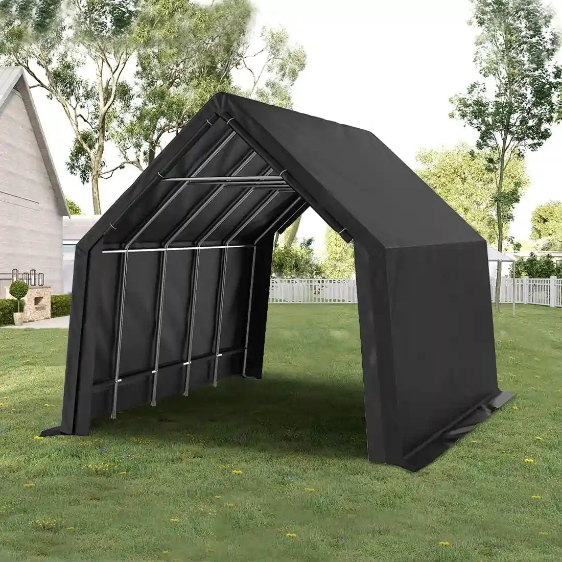 13' x 20' x 12' Heavy Duty Waterproof Portable Storage Shed for Outdoor Equipment, Garden Tools & Backyard Organization - Perfect for Patio, Garage & Yard Storage