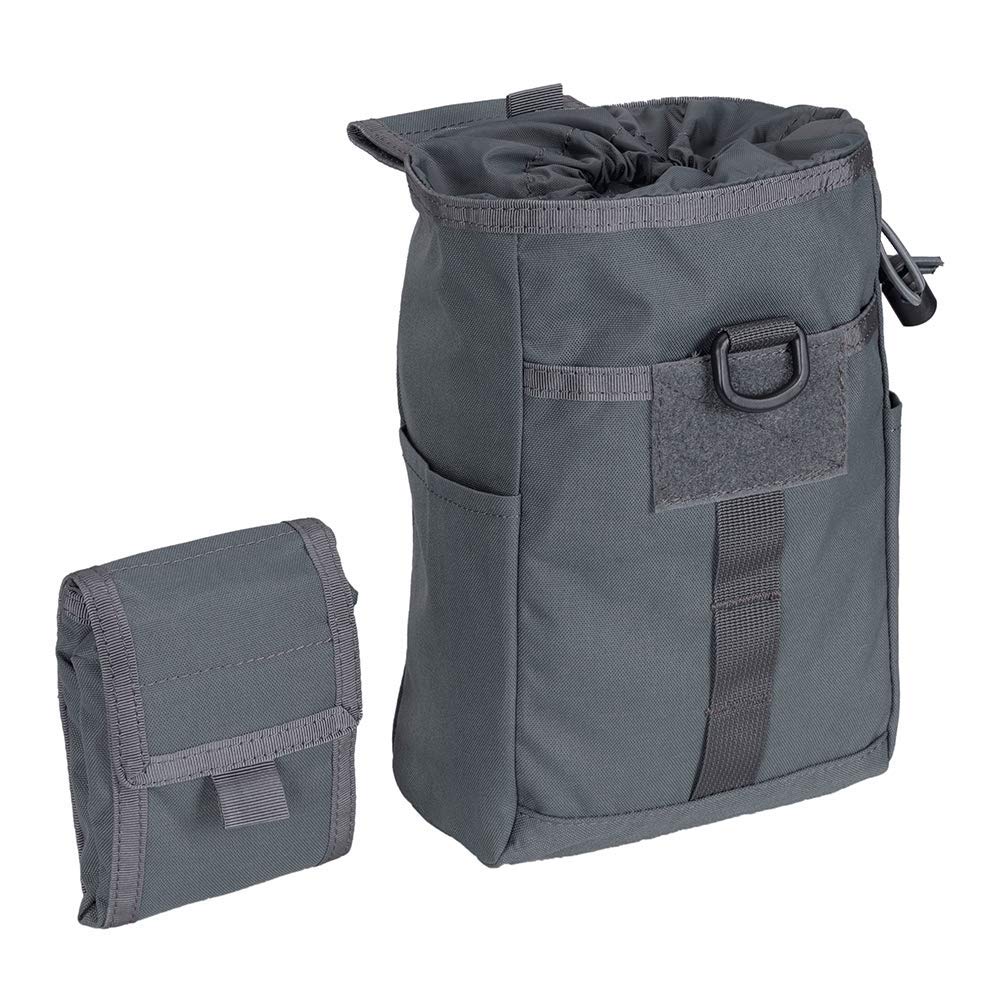 Tactical MOLLE Dump Pouch with Drawstring - EDC Magazine Pouch for Military, Hunting & Airsoft Gear Organization